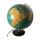 Large terrestrial globe PVC 42cm JRO Verlag vintage 1970