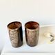 Pair of enamelled stoneware mazagran cups