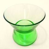 12 Art-Deco aperitif glasses in crystal and sea uraline