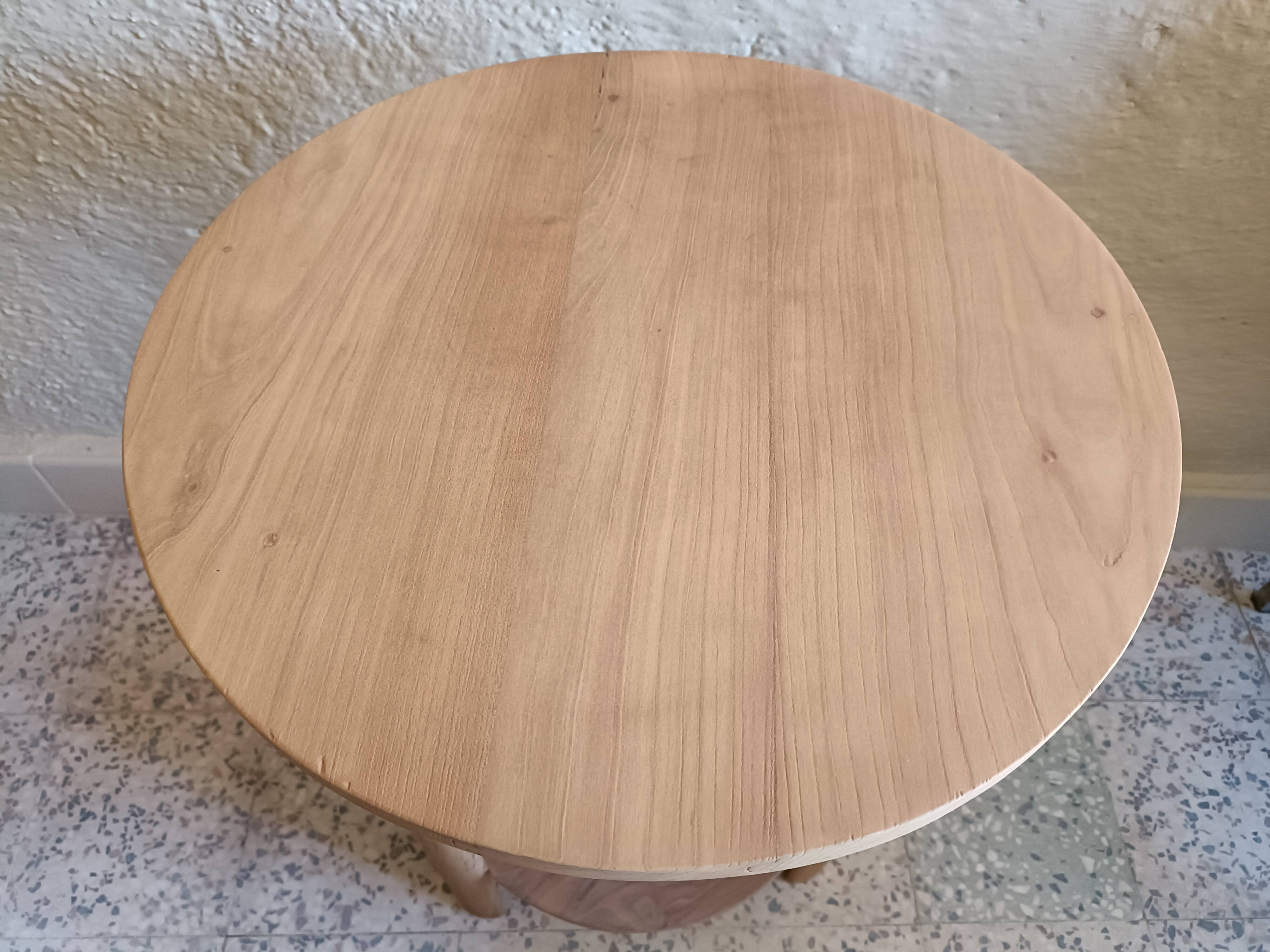 Round side table