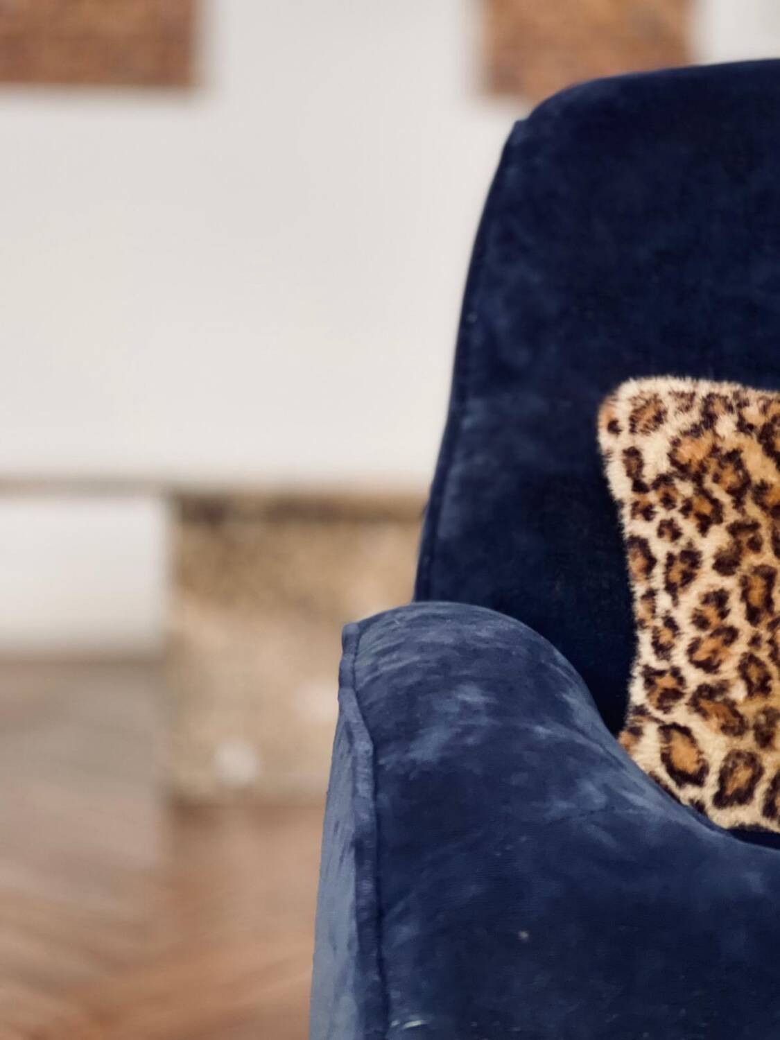 Pair of vintage 70s velvet armchairs