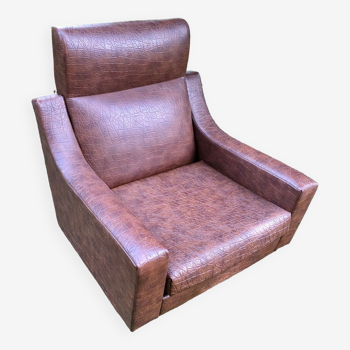 Vintage Skaï armchair
