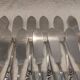 12 fish cutlery sets 24p silver metal decor ribbons rocaille