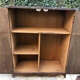 Small wardrobe made of doll wood or children's bedside