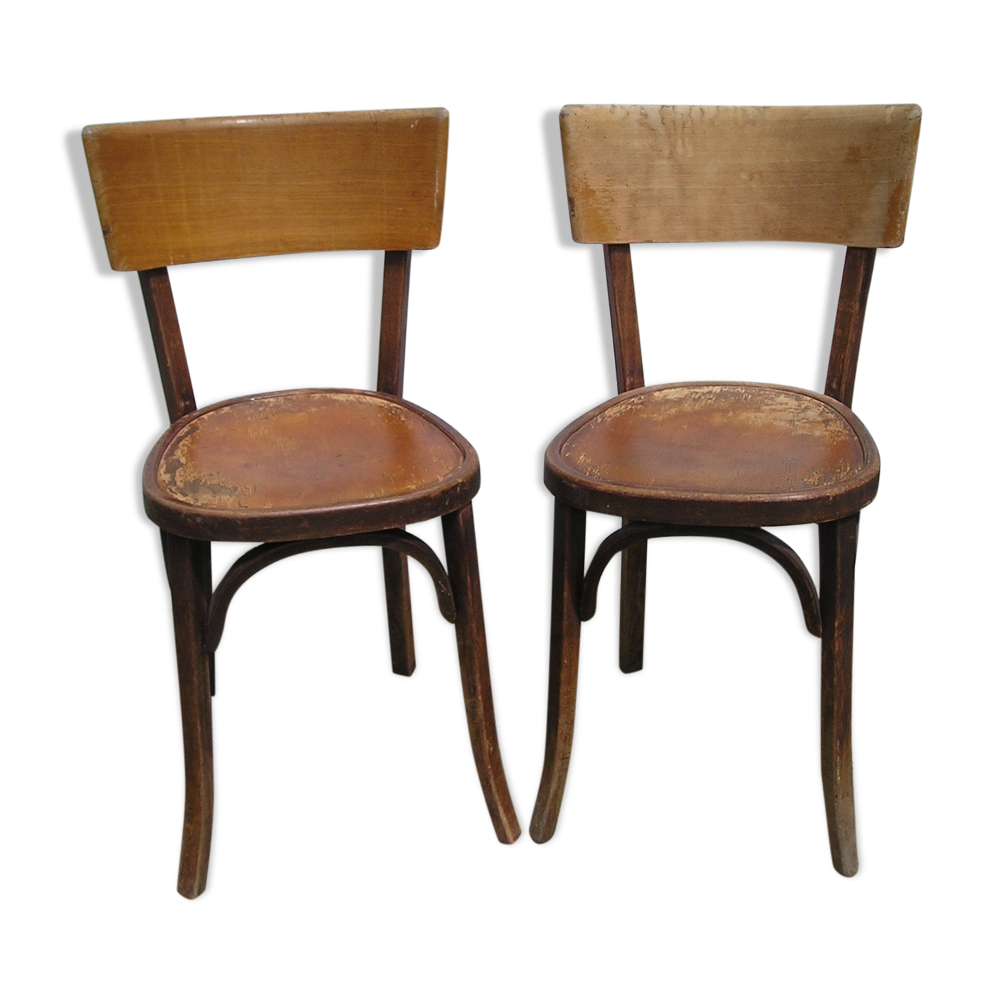 Pair of Baumann bistro chairs