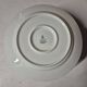 White porcelain sauceboat with blue flowers, winterling sauce bowl