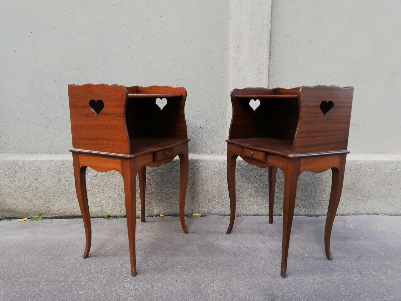 Pair of vintage bedside tables