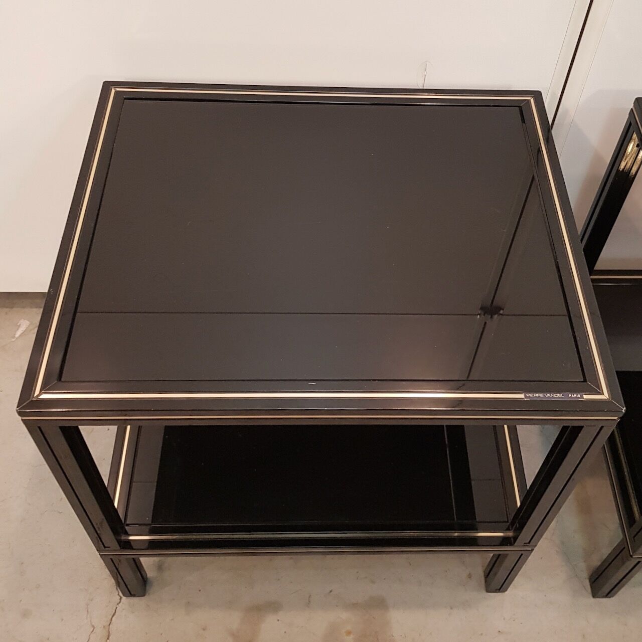 Pair Pierre Vandel side tables - Paris 1970's