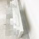 Vintage white marble console table Italy, 1980s