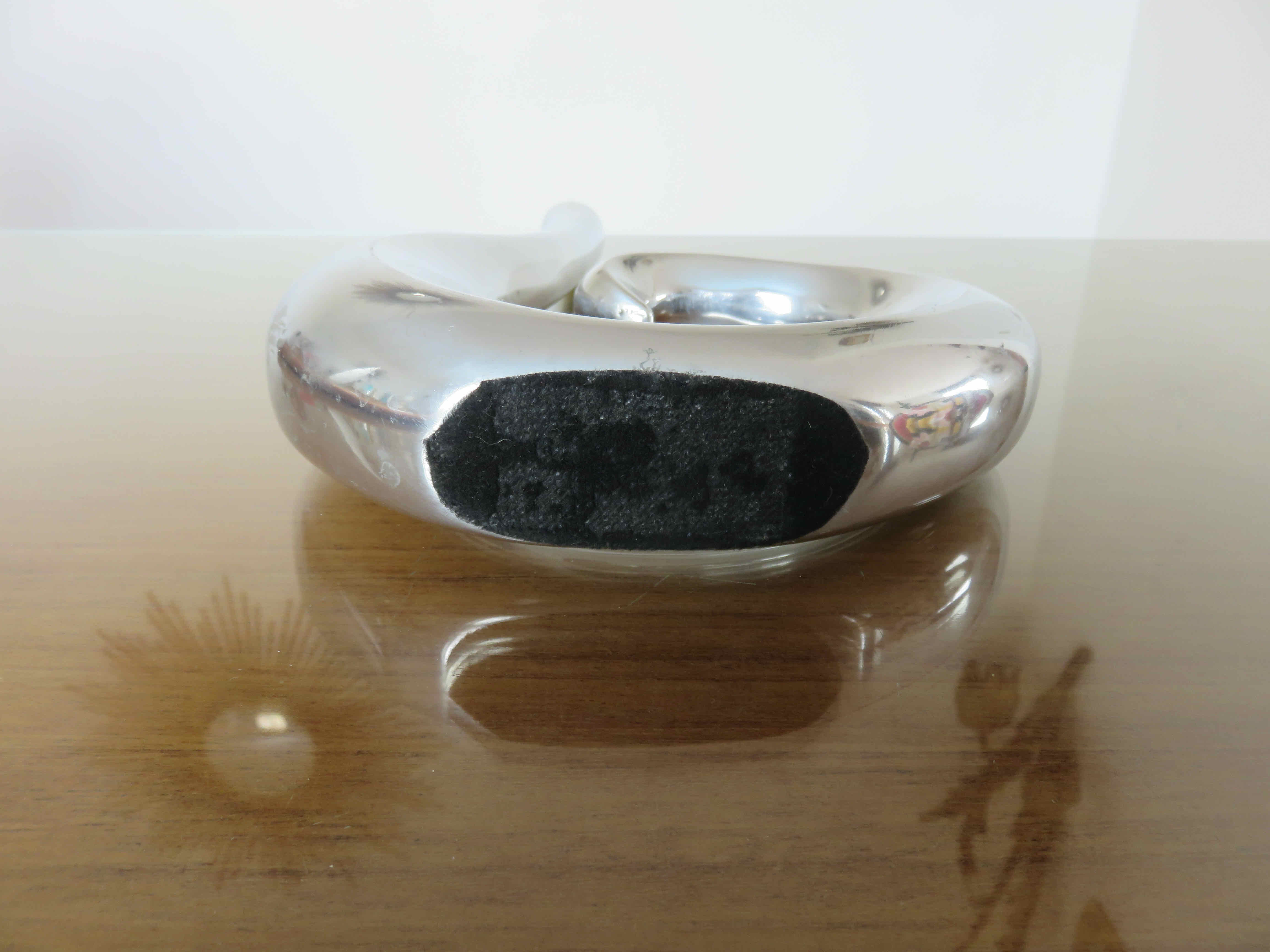 Design candle holder in cast aluminum 80s