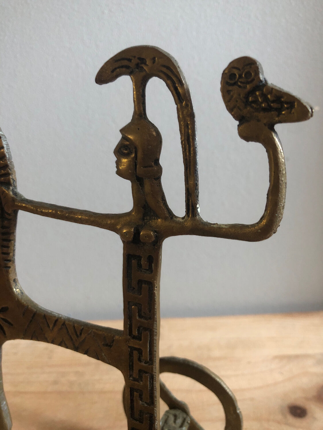 Brass statuette