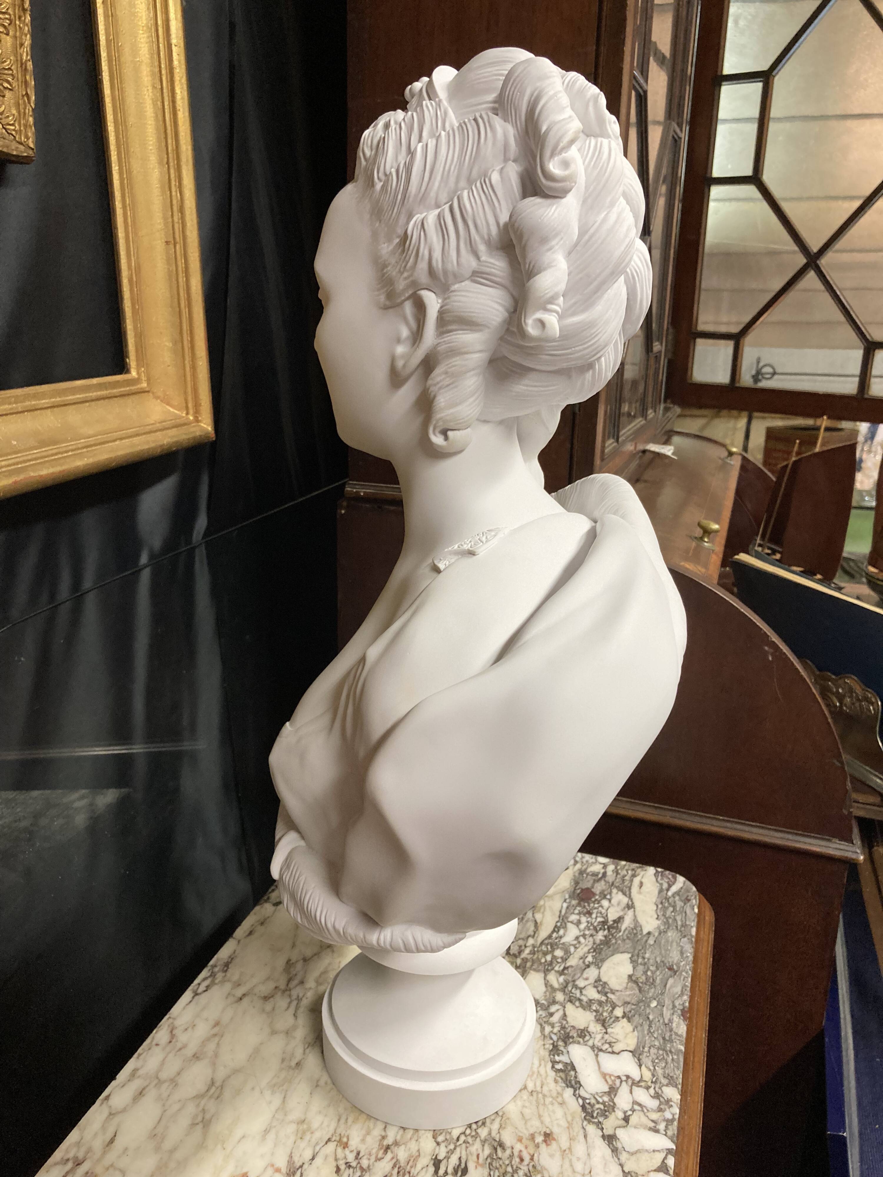 Jean-Baptiste Fournier, Bust of Marie-Antoinette after Augustin Pajou