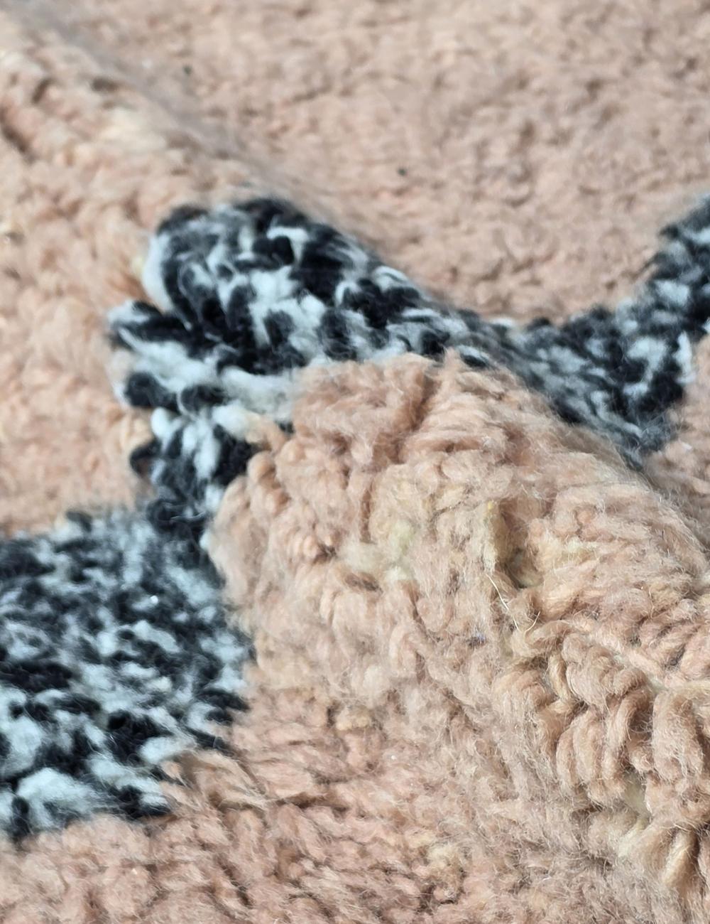 Powder Pink Moroccan Rug - 309 x 197 cm