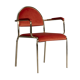 Hollywood Regency chair in Volterra 42, with armrests