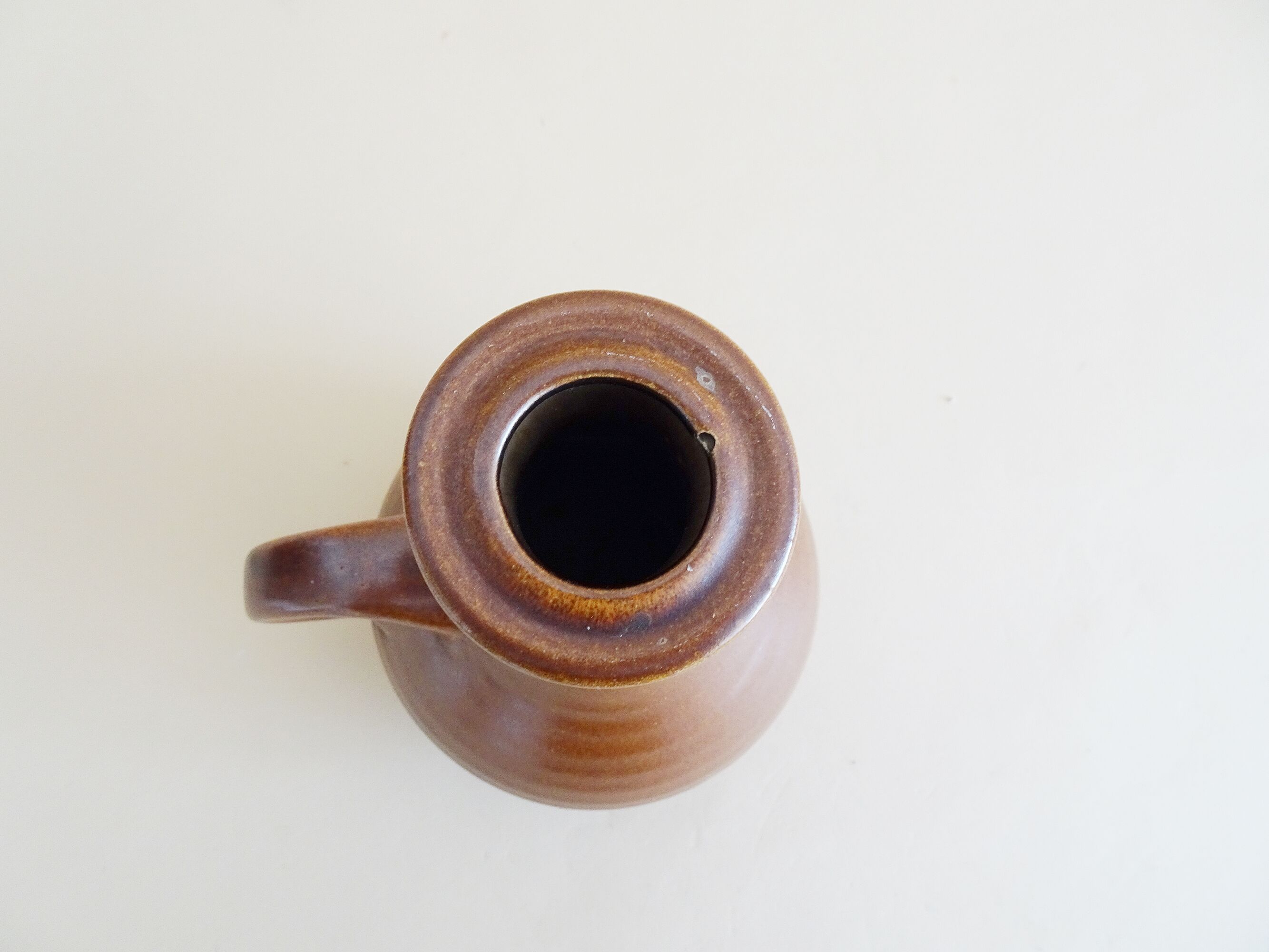 Brown vase by Manfred Buchholz