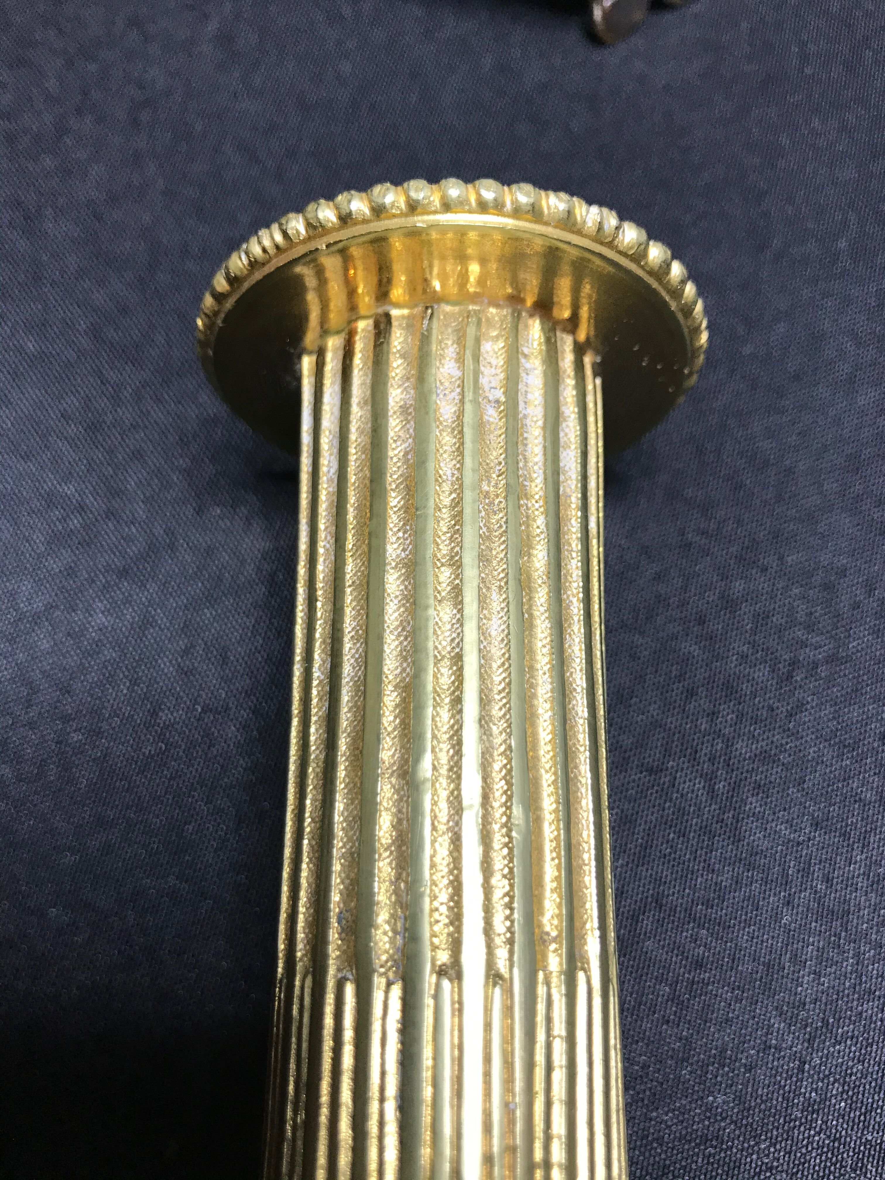 1410 Small candlesticks (2) - Louis XVI bronze