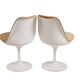 Set of 8 "Tulip" chairs by Eero Saarinen for Knoll, 1970s.