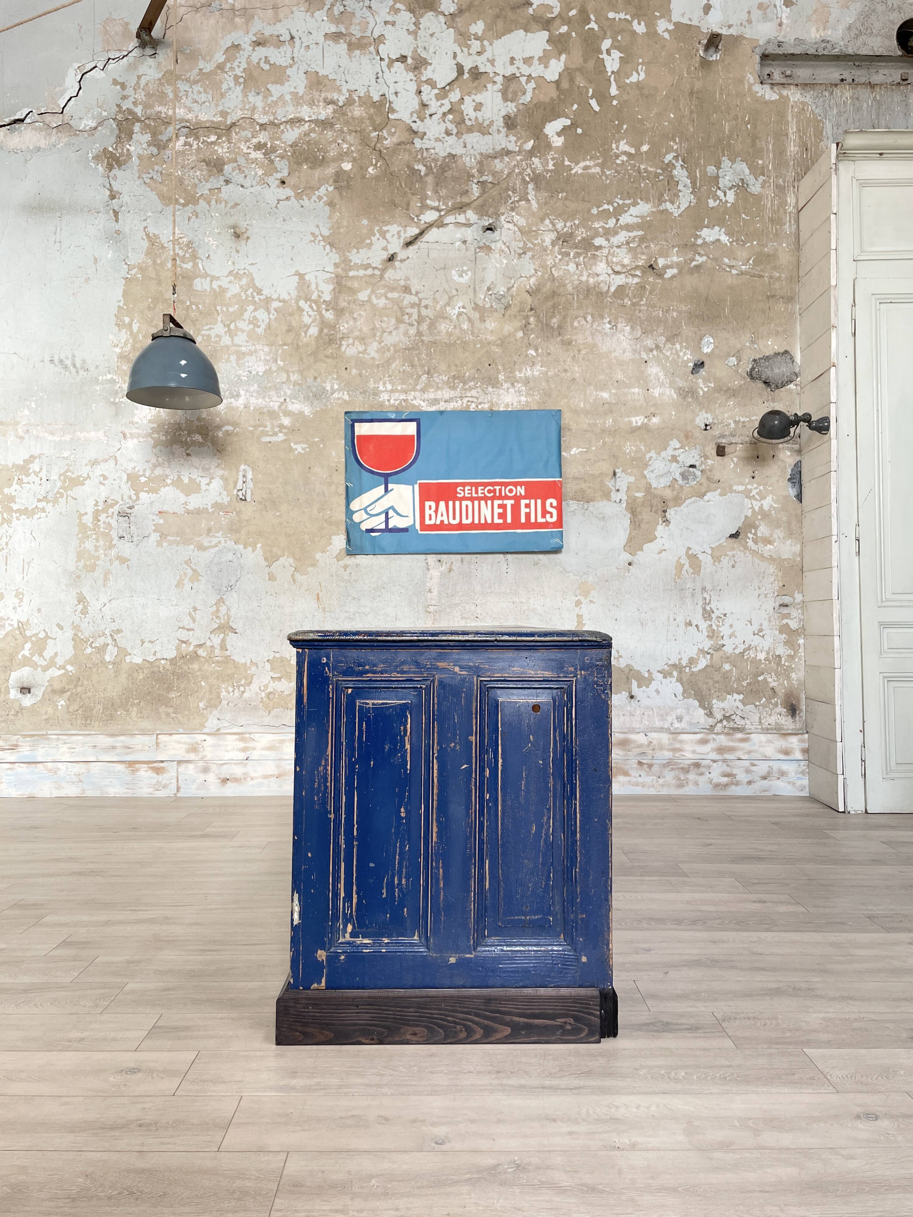 Commercial bank weathered wood panel.