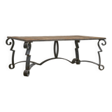 Exceptional garden table with scrollwork