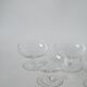 set of 5 engraved crystal champagne glasses 1950 9 x 6.5 cm