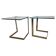 Pair of Midcentury Cantilevered Glass & Chrome Coffee Tables GEBRA, 1980s