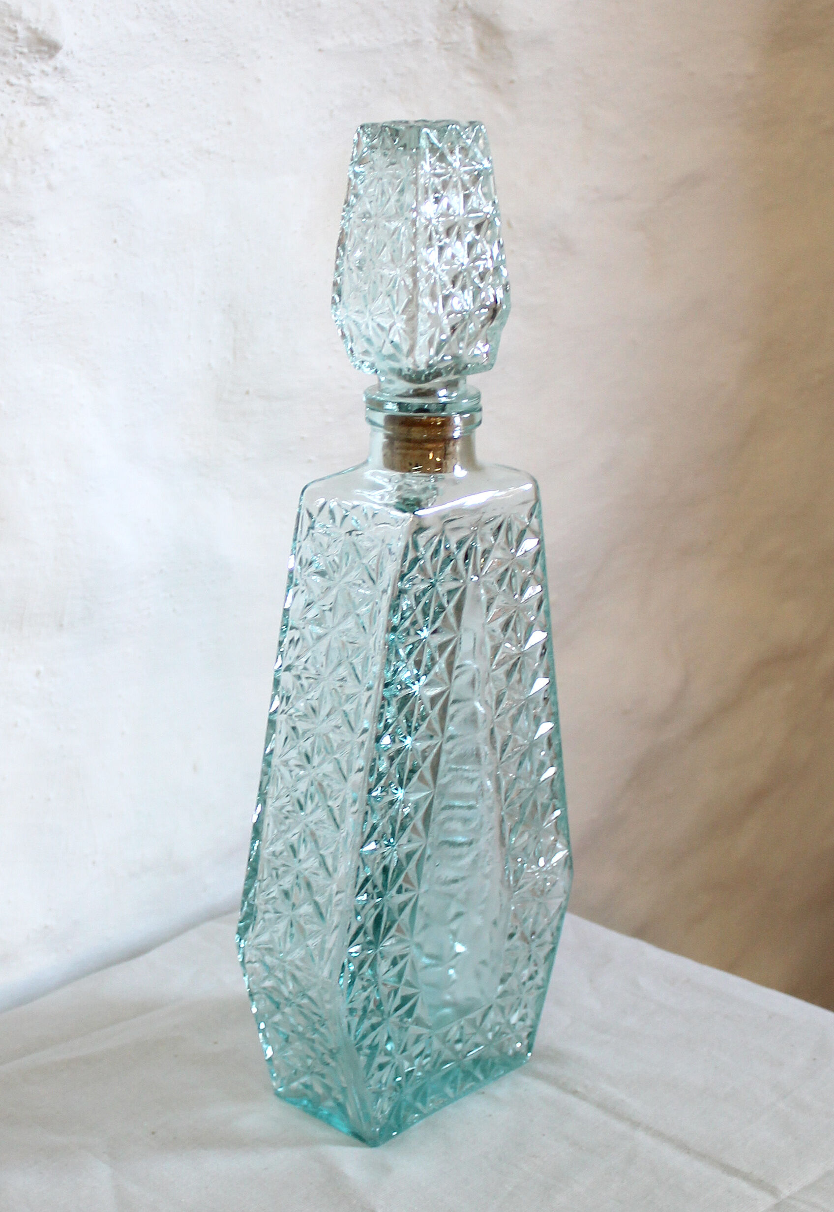 Green vintage carafe