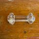 Set of 12 Antique Molded Bubble Glass Knife Rests Vintage Tableware