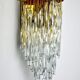Venini Waterfall wall lamp, murano glass, Italy, 1960