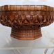 Coupe / panier ikebana japon bambou tressé XXth