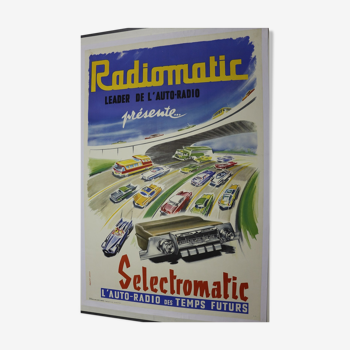 Affiche ancienne Radiomatic USA 1957