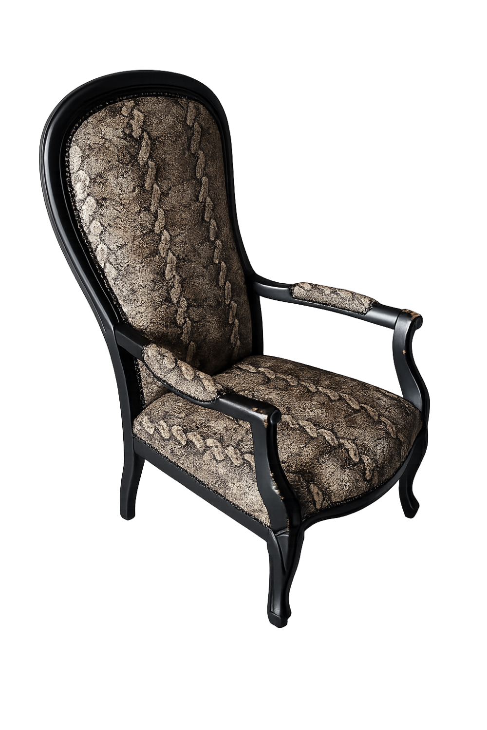 Voltaire Armchair Faux Snake