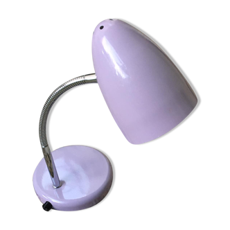 Lampe de bureau orientable en métal de couleur mauve