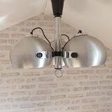 Brushed metal eye ball suspension