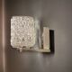 Portuguese mid-century retro glass wall sconce lamp