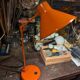 Lampe articulée Bobby pour Habitat orange métal