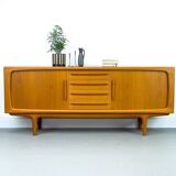 Danish Teak Sideboard with Tambour Doors from CFC Silkeborg, 1970s