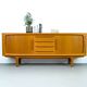 Danish Teak Sideboard with Tambour Doors from CFC Silkeborg, 1970s