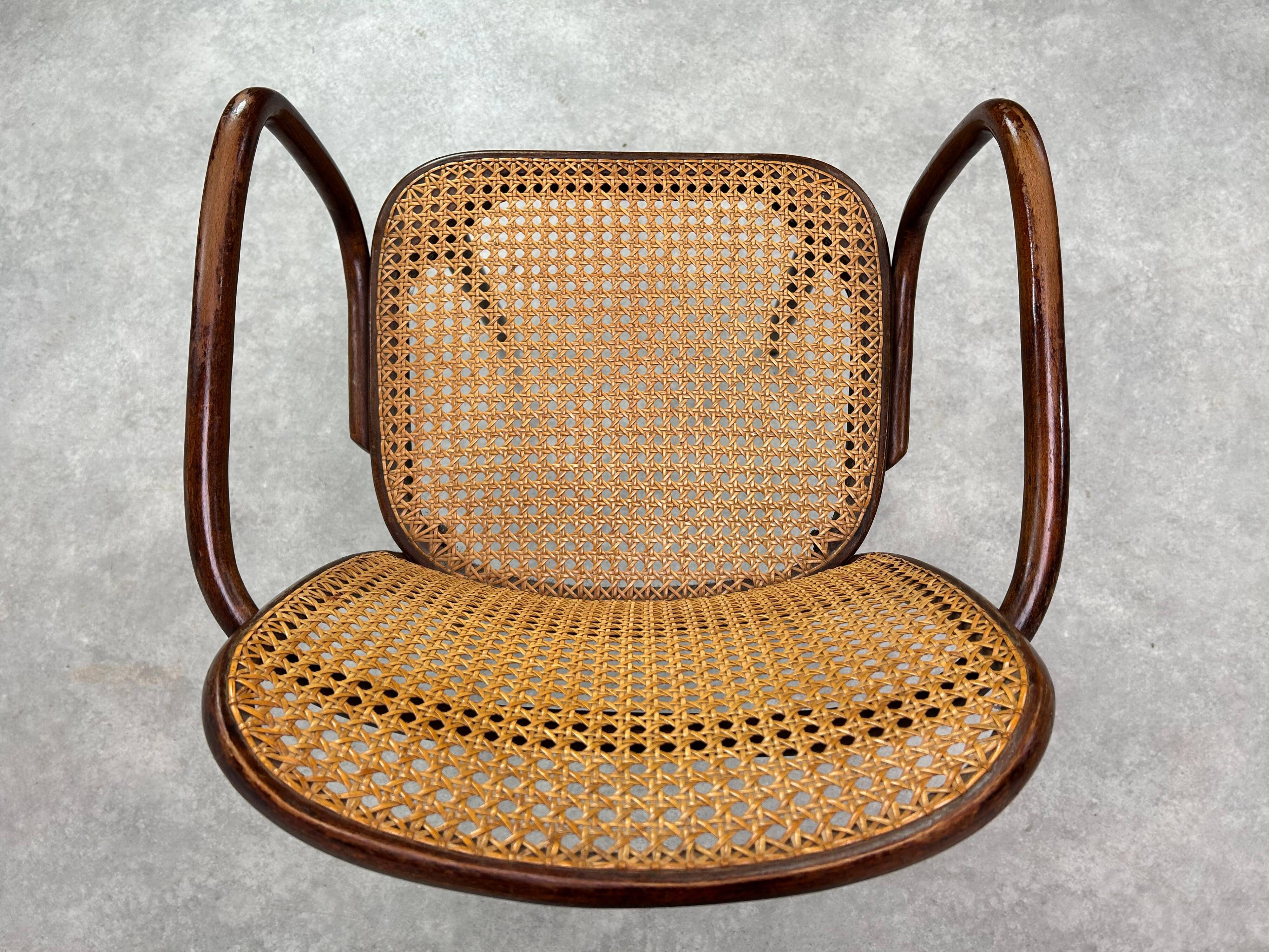 Fauteuil art déco n°811 "Chaise de Prague" par Josef Hoffmann