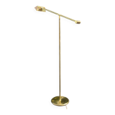 Vintage adjustable brass floor lamp with dimmer