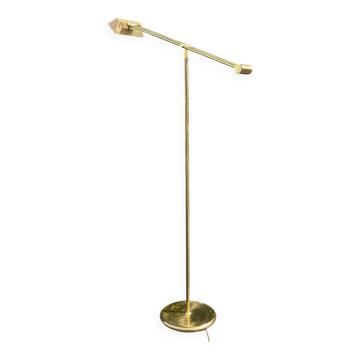 Lampe de sol en laiton vintage réglable avec variateur