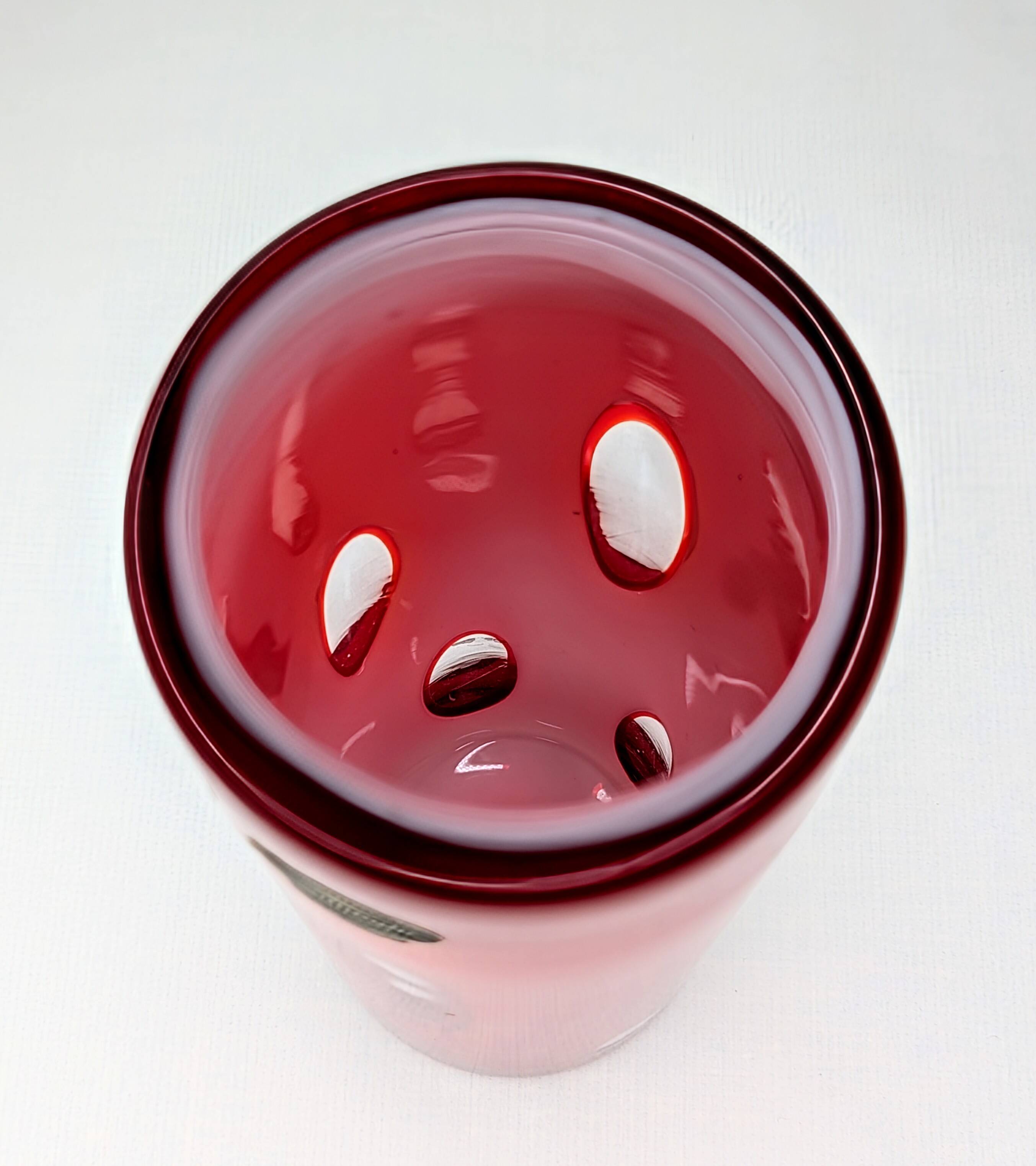 Vase Unikat Dreamlight space age bubbles red