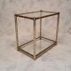 Pair of bamboo sofa ends - golden brass - ca 1980