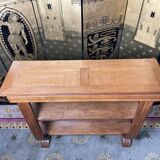 Art deco period console in restored oak