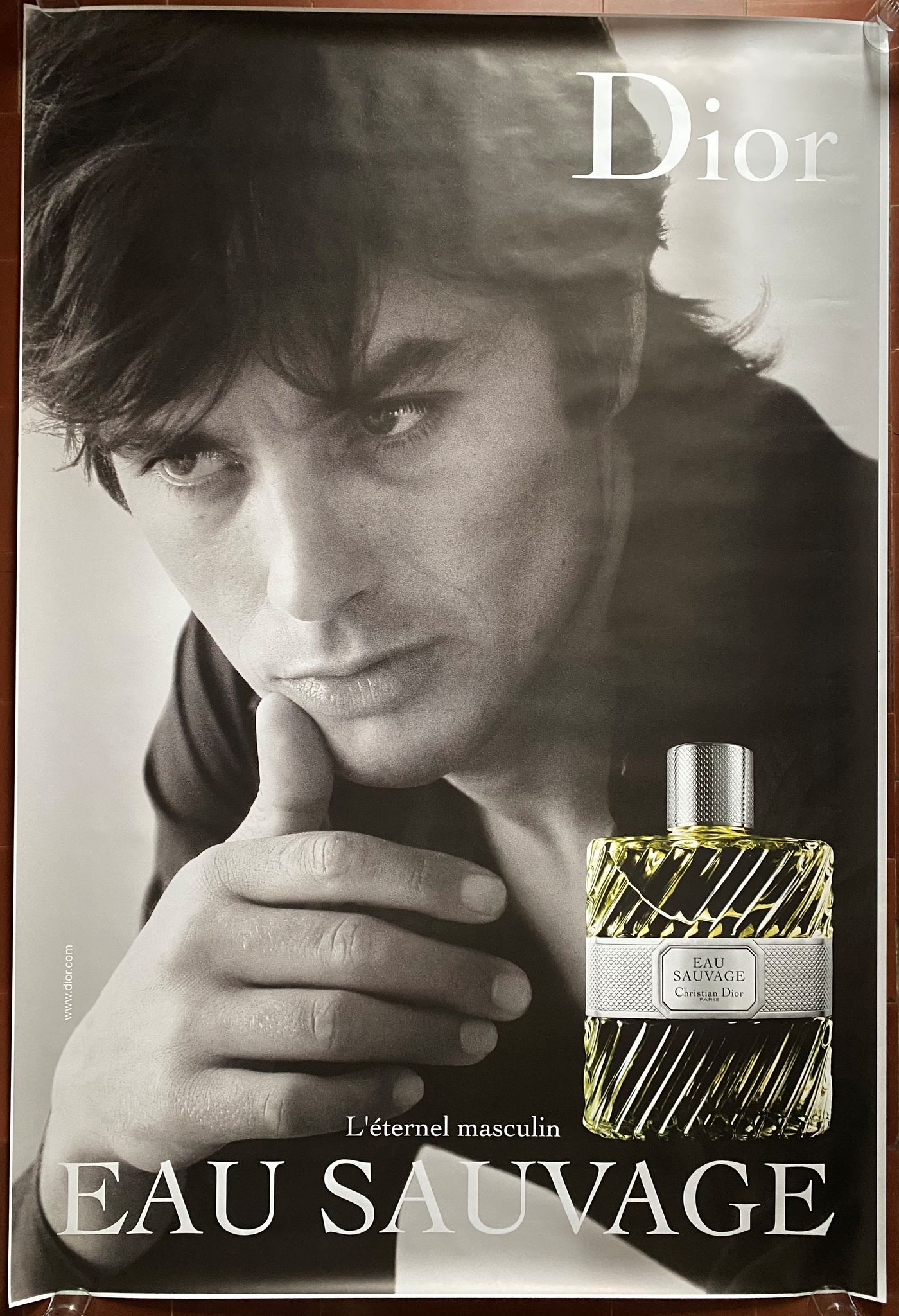 Original poster "Dior Eau Sauvage the eternal masculine" Alain Delon 120x175cm