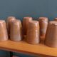 Ensemble de 8 tasses ou verres en grès tourné artisanal