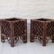 Pair of Bamboo Planters, Vivai Del Sud Style