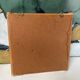 Vintage square rattan mirror