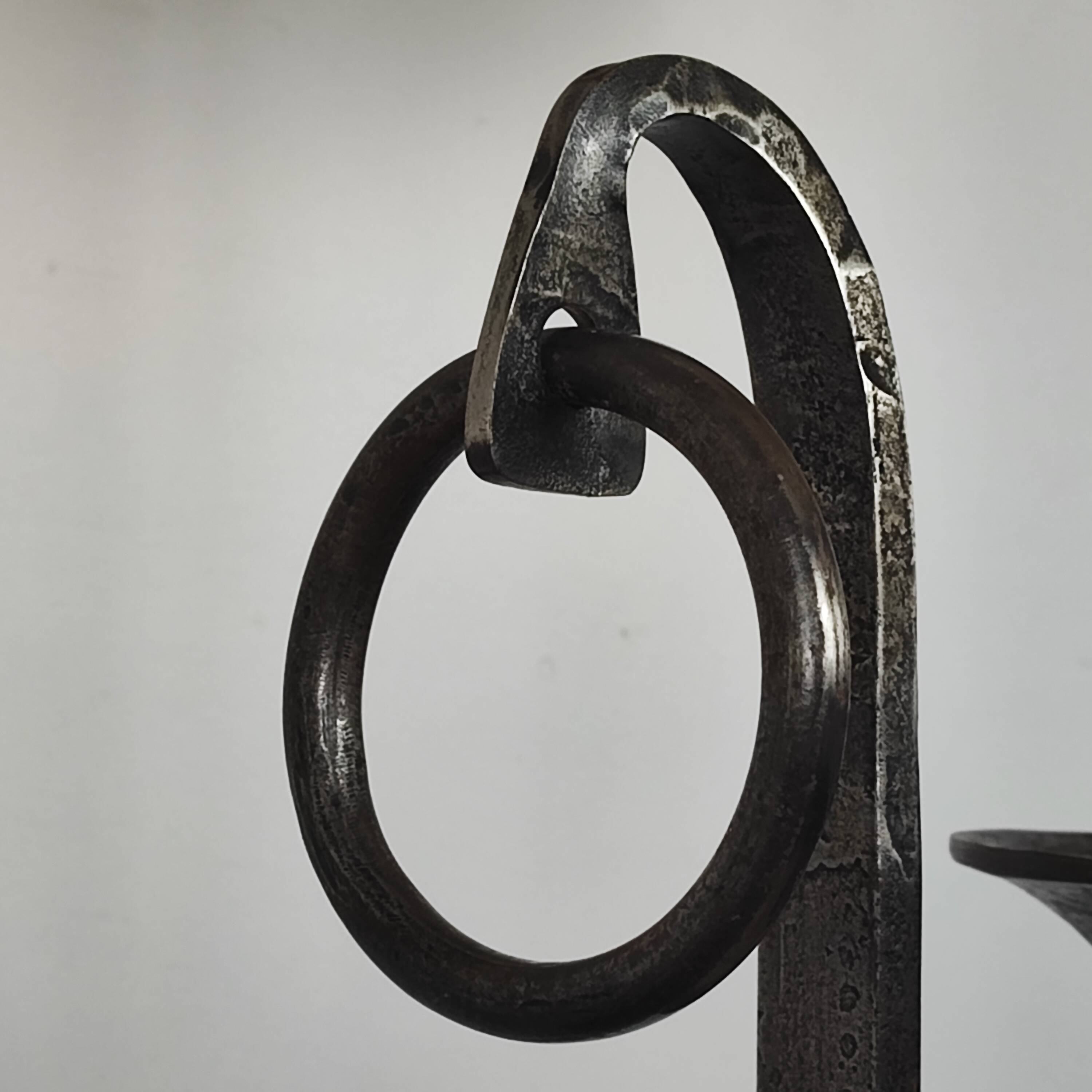 Wrought iron floor lamp Jean-Pierre Ryckaert