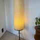 Vintage chrome lamp / floor lamp with its metal-edged shade