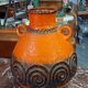 Important glazed ceramic vase, baluster-shaped with a generous body.
